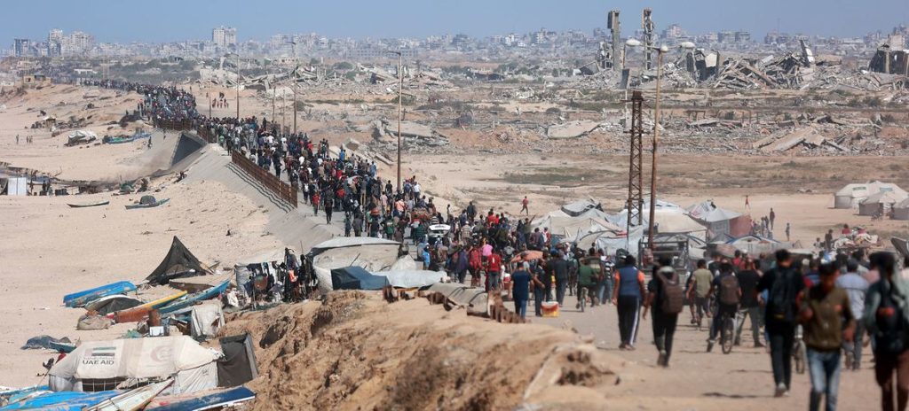 octubre regreso norte de gaza