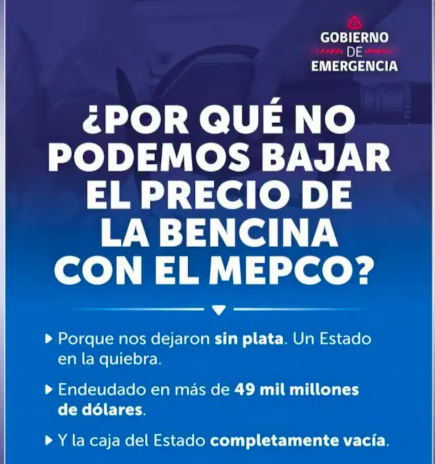 Gobierno borró publicación de redes donde hablaba de "Estado en la quiebra" y ministros de Kast retroceden 1 Captura de Pantalla 2026 03 25 a las 15.40.19