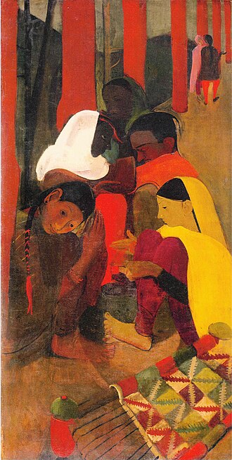 Amrita Sher Gil Red Verandah 1938 Simla